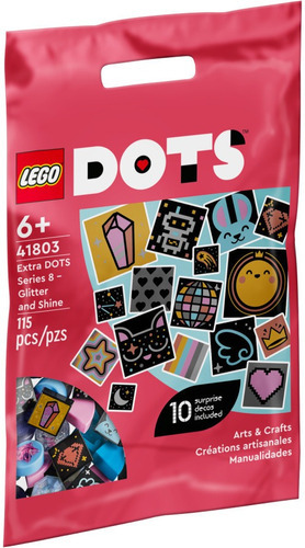 Lego Dots 41803 Dots Extra Série 8 Brilhar E Cintilar Quantidade de peças 115