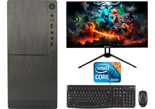 Pc Completa Core I7 3770 8gb Ram Ssd 240 Monitor 22   Ips