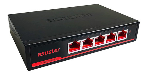 Asustor Conmutador De Red Ethernet No Administrado De 5 Puer
