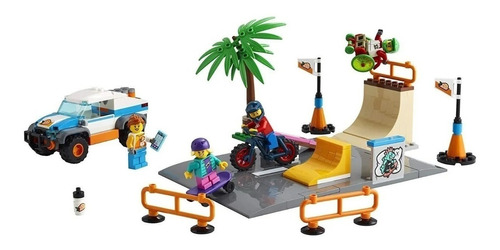 Imagem 1 de 4 de Blocos de montar  Lego City Skate park 195 peças  em  caixa
