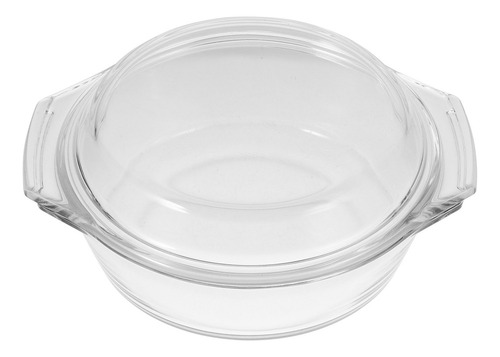 Cazuela De Vidrio Apta Para Microondas Y Horno Con Tapa