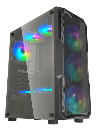 Gabinete Gamer Aigo - Darkflash Aquarius  Suporta Até 8 Fans