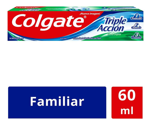 Colgate Triple Acción 60ml X6 - mL a $500