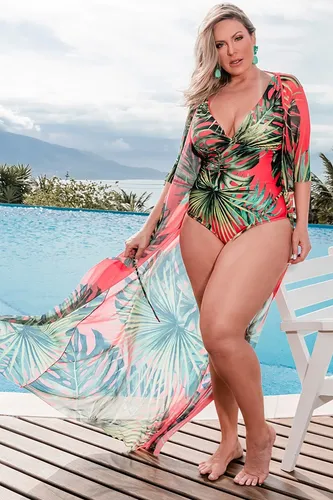 Saida de praia plus size hotsell mercado livre