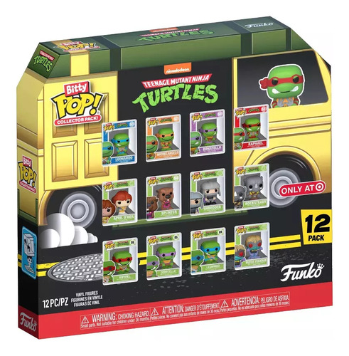 Bitty Pop Collector 12 Pack Tenage Mutant Ninja Turtles