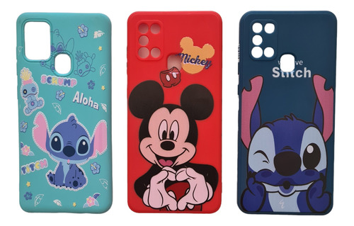 Fundas De Silicona Para Samsung A21s Con Diseños!!!!