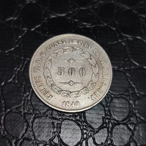 Moeda De Prata De 500 Reis De 1849 (Usado)