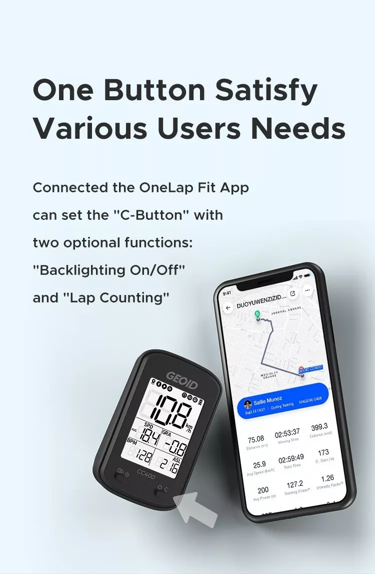 Tercera imagen para búsqueda de ciclocomputador gps