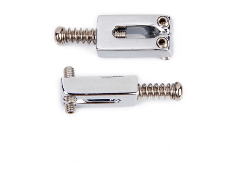 Imagen 4 de 11 de Set 6pcs Sillines De Puente Cromado Para Guitarra Eléctrica