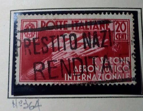 Estampilla Italia 1935 Yt.364 Sello   Nazi  Regimen Fascista