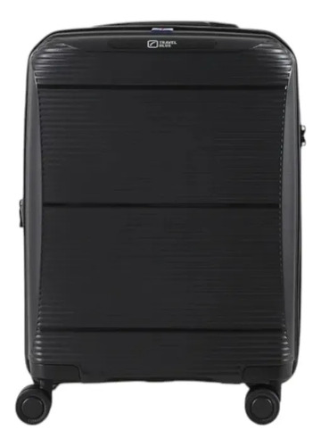 Maleta Carry On 20 Pulgadas Expandible Polipropileno Negro Negro Rayas