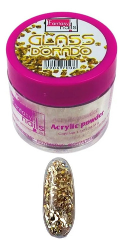 Acrilico Para Uñas Glass Fantasy Nails Color A Color Glass Dorado