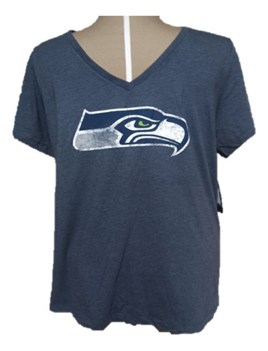 Playera Gris Seattle Seahawks Nfl - Hombre - Talla 4xl