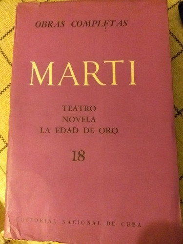 José Marti - Obras Completas - Editorial Nacional De Cuba