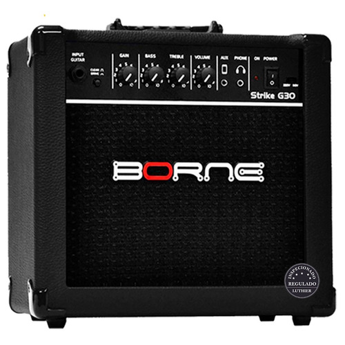 Amplificador Borne Guitarra Strike Preto G30 Oferta!