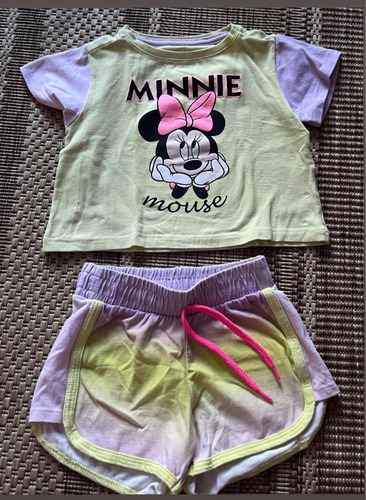 Conjunto Minnie, Short Y Remera Talle 2