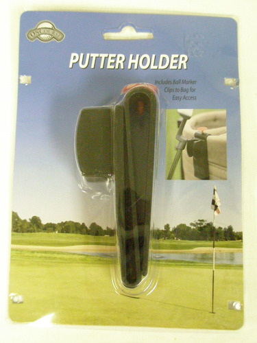 Curso Putter Holder Marcador Para Pelota Negro Clip Bolsa