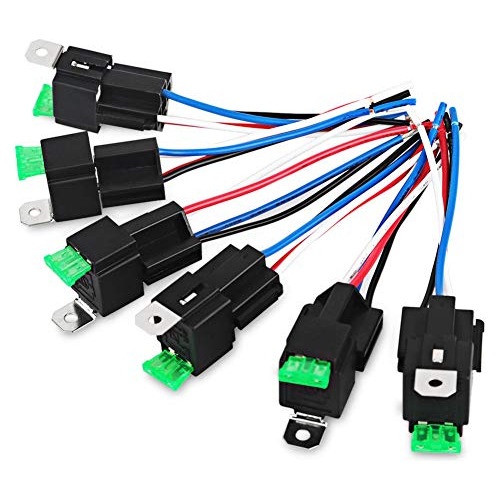 Vaning 6 Pack 30a Fuse Relay Switch Harness Set 14 Awg ...