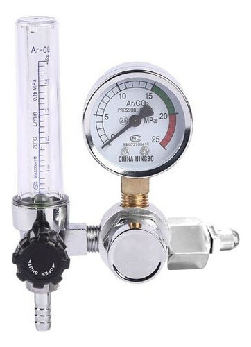 Regulador De Argón 0-25mpa Co2 Mig Tig Medidor De Flujo