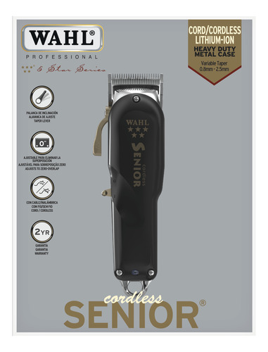 Wahl Senior Cordless 5 Estrellas Inalambrica