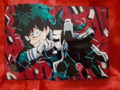 My Hero Academia Cuadros De Madera Grandes 3d 