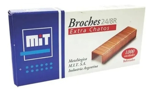 Broches Para Abrochadora Mit 24/8 R X1000 Extra Chatos
