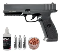 Comprar Pistola Co2 Swat Aire Comprimido Réplica Balines Garrafa