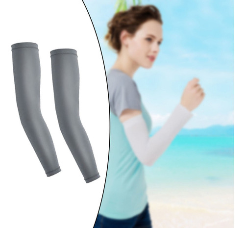 Mangas De Enfriamiento Camisas For Cubrir Brazos De Sg Gris