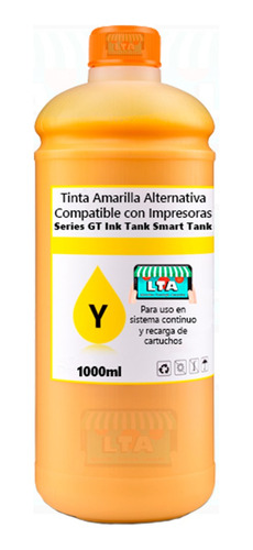 Litro Tinta Amarilla Alternativa Compatible Con Ink Tank 410