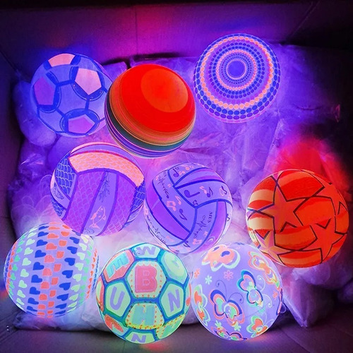 12 Pelotas Inflables Con Luz Led 45cm | Pelotas Tik Tok 