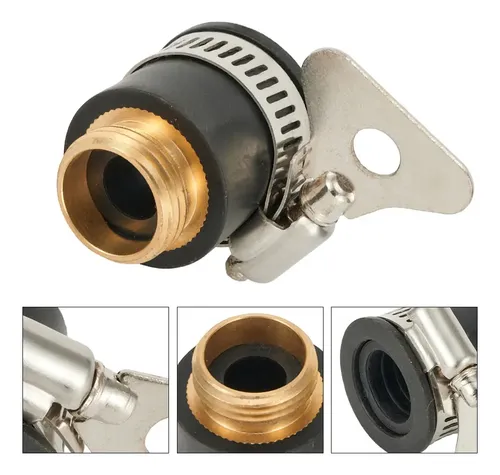 Adaptador De Grifo Sin Rosca 1/2 A 3/4 – Compatible Con M22, Latón Y Acero Inoxidable Para Cocina Y Jardín