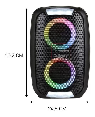 Imagem 2 de 7 de Caixa De Som Bluetooth 250w 4 Pol Neon 2 Multilaser Sp400