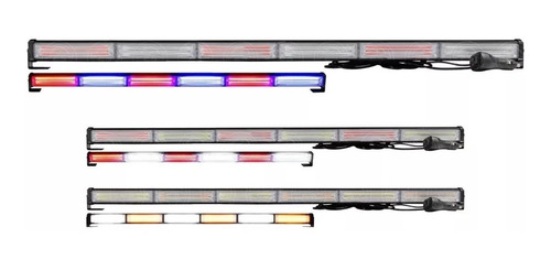 Barra Torreta Estrobo Codigo Leds Cob Policia 34 PuLG 1 Y 1