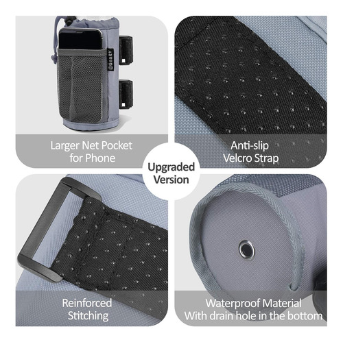 Portavasos Universales Para Bicicleta Y Scooter - Gris