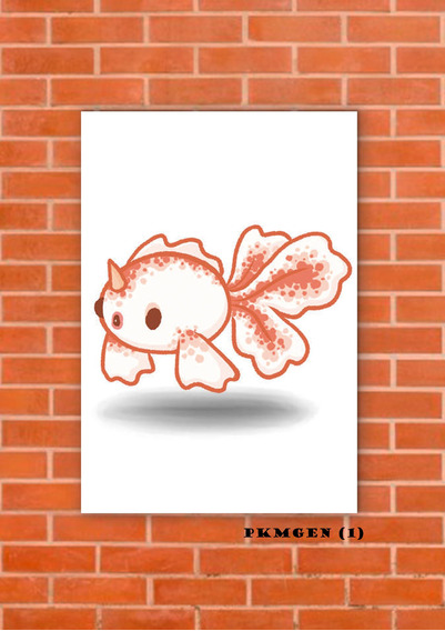 Cuadros Poster Pokemon Goldeen 15x Gen 1 Mercadolibre