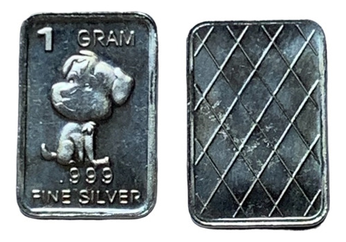Robmar-moneda N° 83-1 G.plata 999-un Perrito + Estuche En 3d