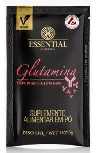 Glutamina L-glutamine Sachê 5g Vegan - Essential Nutrition