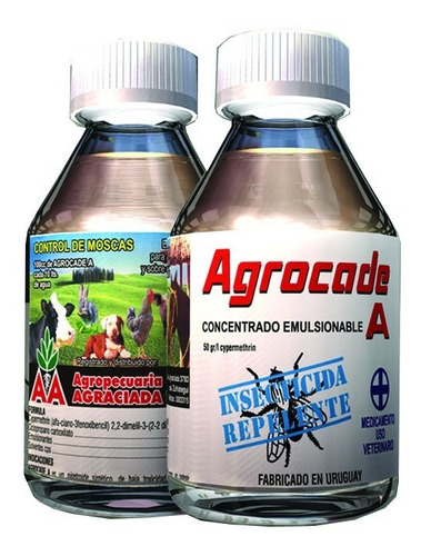 Repelente Para Moscas Agrocade Frasco X 200 Cc.