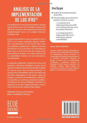 Libro Análisis De La Implementación De Los Ifrs (spanish Ed