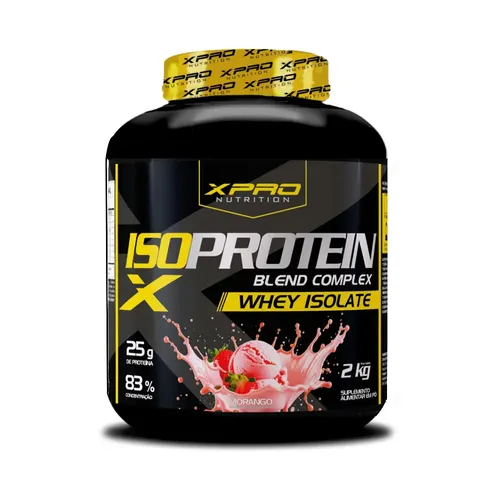 Whey Isolado Iso Blend Complex Zero Açúcar 2kg Morango - Xpro