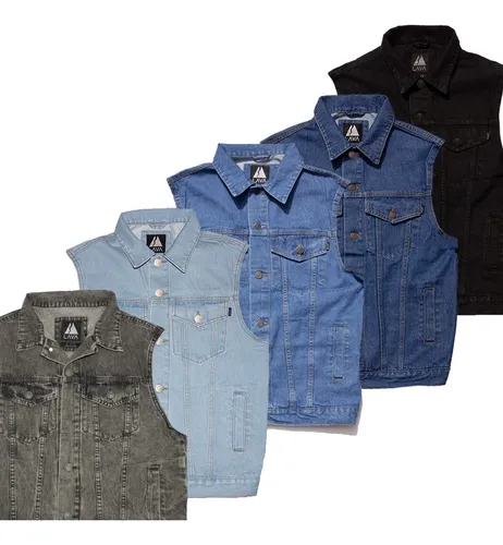 Chaleco denim hombre hotsell