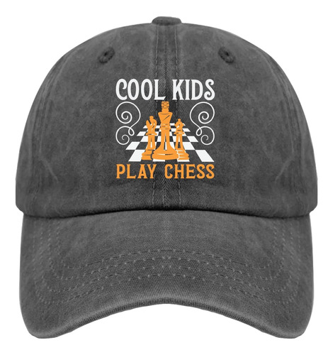 Cool Kids Play Chess Gorra Béisbol Sombrero Papá Pigmento