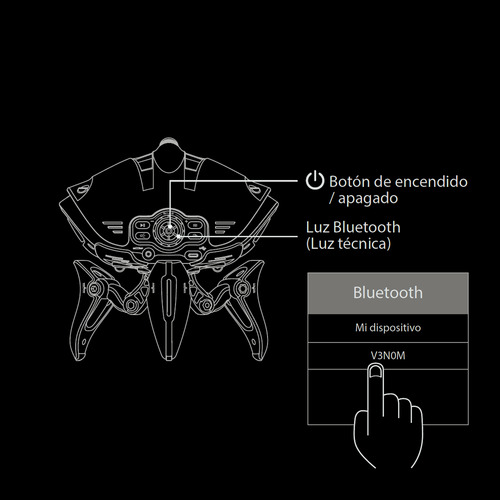 Parlante Portátil Venom Bluetooth Master G