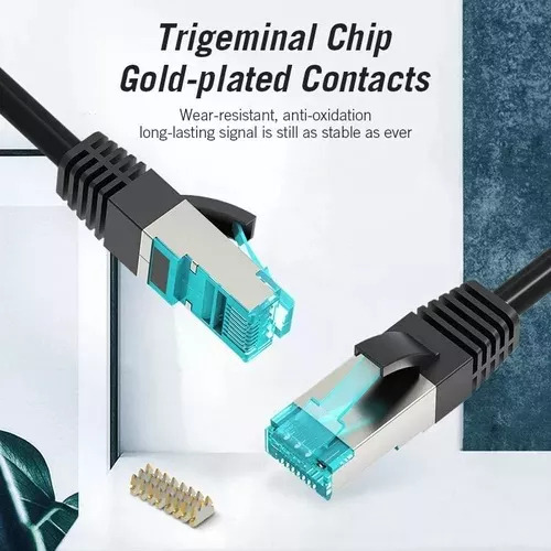 Cable De Red Vention Cat5e Certificado - 1.5 Metros - Premium Patch Cord - Utp Rj45 Ethernet 100 Mbps - 155 Mhz - Cobre - Pc - Notebook - Servidores - Vap-b05-b150