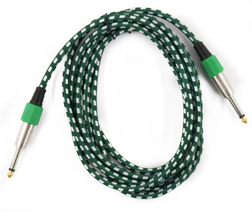 Cable De Linea De 3 Mtrs Para Instrumento Verde
