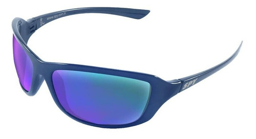 Óculos de sol SPY 44 Link Standard armação de náilon cor azul-royal, lente ruby de polímero clássica, haste azul-royal de náilon