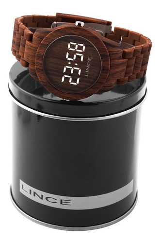 Relógio Feminino Lince Led Branco Mdp4614pbxnx