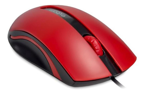 Mouse Com Fio Usb Óptico Mouse Pc Exbom Color 3d - Vermelho