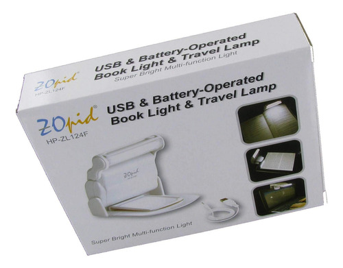 Zopid Mini Usb Y Luz De Servicio Y Lámpara De Viaje Operada