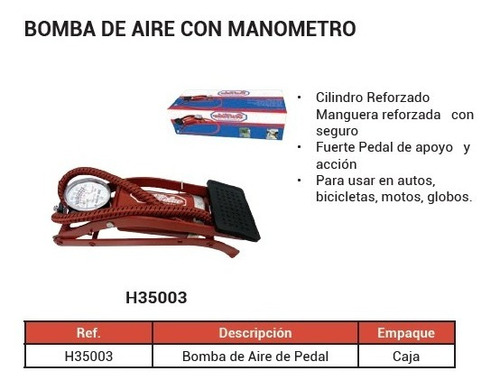 Bomba De Pie Para Inflar Llantas 100 Psi Bestvalue Usa